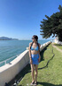 咚旺芮比基尼游泳衣女四件套外套裙式性感分體聚攏泳裝沙灘海邊泡溫泉 暈染藍比基尼四件套【80-110斤】 曬單實拍圖