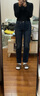Levi's李維斯女士WEDGIE修身直筒美式復古簡(jiǎn)約休閑隨搭牛仔長(cháng)褲情侶衣櫥 深藍色 25 (28) 曬單實(shí)拍圖
