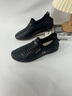 公羊聯(lián)名DCK男鞋冬季運動(dòng)休閑鞋男2025新款頭層牛皮透氣軟底薄款板鞋 黑色 41 曬單實(shí)拍圖