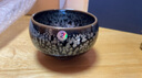 單亦建盞【花開(kāi)富貴】大師級茶杯建陽(yáng)原礦鐵胎油滴盞高檔中秋節禮物 牡丹禪定盞【沉心】 曬單實(shí)拍圖