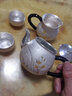 茂林銀樓銀壺蘭花999足銀茶具套裝銀茶壺茶杯茶道家用功夫泡茶壺主人杯 一壺4杯+1公道杯共約675g 曬單實(shí)拍圖