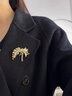 Eternelle法國永恒麥穗胸針女高檔飾品領(lǐng)針別針扣胸花生日禮物 璀璨金色 曬單實(shí)拍圖