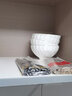 嘉蘭碗碟套裝家用陶瓷碗筷創(chuàng)意歐式金邊純白骨瓷餐具套碗盤喬遷送禮盒 金邊水晶48件套（8人食） 曬單實(shí)拍圖