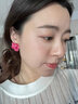 思梨油畫(huà)花朵耳夾女超仙復古法式輕奢浪漫高級感INS小眾無(wú)耳洞耳飾 油畫(huà)花朵 蚊香盤(pán)耳夾 曬單實(shí)拍圖