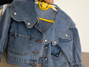 ASK JUNIOR女童外套2026春裝小童花邊大翻領(lǐng)休閑水洗牛仔外套 藍色 90 曬單實(shí)拍圖