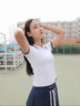 FVQA輕奢羽毛球服女速干衣網(wǎng)球裙運動裙短袖短裙羽毛球女裝夏 單件上衣 L 曬單實拍圖