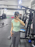 鉑吶苓瑜伽服兩件套女夏跑步運動(dòng)普拉提健身訓練速干舞蹈服短袖長(cháng)褲套裝 瑜伽套裝【豆沙綠+海巖灰】 L 105-120斤 曬單實(shí)拍圖