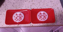 fw結婚紅色陶瓷香皂盒 婚慶家用肥皂盒皂碟托盤(pán) 創(chuàng  )意衛生間個(gè)性皂架皂托陪嫁禮品 浮雕雙囍皂碟2個(gè) 曬單實(shí)拍圖