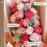 初朵 33朵康乃馨香皂玫瑰花礼盒同城配送情人节礼物生日送女友 实拍图