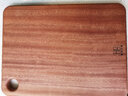 硯正 烏檀木整木菜板家用抗菌防霉切菜砧板實(shí)木菜板案板搟面板刀板 【40*30*2.5CM】適用3-5人 曬單實(shí)拍圖