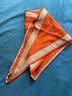 磁吸扣圍巾女新款秋冬季針織保暖三角巾護頸小圍脖女士披肩送禮物 純色-橘色 曬單實(shí)拍圖