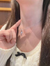 HR赫蓮娜輕奢項鏈女士鎖骨鏈首飾品新年情人節禮物送女友老婆 丘比特之箭項鏈（白鉆） 曬單實(shí)拍圖