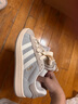 adidas「面包鞋」CAMPUS 00s經(jīng)典運(yùn)動(dòng)滑板鞋女子阿迪達(dá)斯三葉草   奇跡銀/漢玉白/奇跡礬土棕   38 曬單實(shí)拍圖
