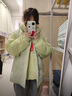 NEWERSISER官方潮牌棉服男女同款冬季羽絨棉保暖外套假兩件連帽面包服棉衣男 黑插咖（NE01） XL（建議140-160斤） 曬單實(shí)拍圖