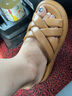 百麗沙灘涼拖鞋女商場(chǎng)同款膨膨拖外穿3R339BT3 杏色 36 (230mm) 曬單實(shí)拍圖