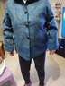 俞兆林奶奶春秋外套長(zhǎng)袖老年人衣服老太太呢子厚款上衣媽媽翻領(lǐng)女裝 藍(lán)色 5XL 【推薦140-160斤】 曬單實(shí)拍圖