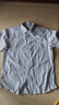 羅蒙（ROMON）抗皺襯衫男長(cháng)袖春夏季條薄款紋襯衣免燙修身商務(wù)休閑正裝短袖 【短柚】D08-3藍色+D08-6藍色 43 曬單實(shí)拍圖