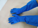 嘉湛力一次性丁腈手套 15寸加長(cháng)加厚實(shí)驗室汽修防護10只/袋 深藍色 L碼 曬單實(shí)拍圖