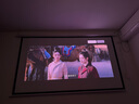 快朵小屋（KUAIDUOXIAOWU）電動幕布航空雙插口100英寸16:9高清納米纖維幕投影儀幕布投影機(jī)家用辦公投影布極米【含遙控器】 曬單實拍圖