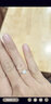 喜鉆七夕禮物女人花PT950鉑金鉆戒鉆石戒指求婚結(jié)婚戒50分效果 曬單實(shí)拍圖