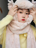 簡(jiǎn)約妮卡東北防寒哈爾濱旅游帽子保暖圍巾一體女毛絨帽可愛(ài)冬天手套秋冬季 龍寶款-奶油慕斯 收藏+加購物車(chē)=送運費險+優(yōu)先發(fā) 曬單實(shí)拍圖