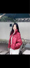 忻依美短款棉服女2024新款秋冬女裝韓版小個(gè)子棉襖立領(lǐng)加厚顯瘦輕薄棉衣 紅色 L 【105-115斤穿】 曬單實(shí)拍圖