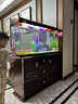 松寶魚(yú)缸水族箱客廳家用落地玻璃大中小型金魚(yú)缸懶人生態(tài)免換水帶柜子 100CM魚(yú)缸(含顯示屏)+木柜 曬單實(shí)拍圖