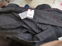 啄木鳥品牌男裝 西裝男春秋季新款中年男士休閑單件西服上衣免燙爸爸外套新款格子男士單西服時尚百搭呢子西 XZ1725灰色 190【建議170-195斤】 曬單實拍圖