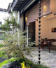 別墅雨鏈屋檐排水鏈雨鏈庭院導(dǎo)水鏈天溝引水水槽雨鈴戶外 鋁合金 新型荷花  鋁合金深棕一米5朵 曬單實拍圖