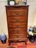 匠萊藝美式實(shí)木斗柜客廳歐式五斗柜復古儲物柜家用收納柜靠墻收納斗櫥 斗柜/A款44*35*90cm 曬單實(shí)拍圖