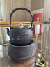 【山本堂官營(yíng)店】鐵壺日本進(jìn)口工藝電陶爐套裝電茶爐 原裝鑄鐵茶壺煮茶器燒水壺 喜上枝頭鐵壺陶爐套裝 曬單實(shí)拍圖