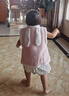 戴維貝拉（DAVE＆BELLA）寶寶背心兒童馬甲小女孩無(wú)袖上衣幼兒洋氣小童保暖坎肩秋冬幼童 粉色 120 cm（建議身高110-120cm） 曬單實(shí)拍圖