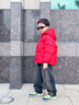 G.DUCKKIDS小黃鴨童裝兒童羽絨服男童外套冬裝加厚男寶寶面包服喜慶過年服裝 紅色 90 建議80-90cm1歲半-2歲 曬單實(shí)拍圖