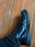 小野七天男鞋2026新款春秋季男士休閑運動(dòng)皮鞋輕便商務(wù)工作英倫潮鞋 黑色高幫休閑鞋 42 曬單實(shí)拍圖