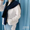 上海故事100%羊毛小披肩女外搭2025新款春夏配裙子高檔外套高級感空調披肩 黑色 曬單實(shí)拍圖