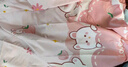 博洋寶貝（Beyond Kids）全棉抑菌空調被夏涼被兒童卡通薄款被子夏天用涼感單人夏被 兔兔桃桃 200*230cm 曬單實(shí)拍圖