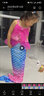 憶愛(ài)美人魚(yú)尾巴兒童泳衣套裝女童公主游泳裝女孩海灘過(guò)年新年禮物 粉色DH77 120 碼（建議110-120cm) 曬單實(shí)拍圖