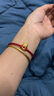 中國黃金（CHINA GOLD）足金999十二生肖轉(zhuǎn)運(yùn)珠黃金手繩送女朋友老婆七夕情人節(jié)禮物含繩 轉(zhuǎn)運(yùn)馬 約1.6g 曬單實(shí)拍圖