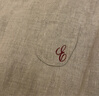 EIN【亞麻無(wú)染】EIN言文藝簡(jiǎn)約無(wú)袖連衣裙上衣褲子套裝秋季新款 淺杏 S 曬單實(shí)拍圖