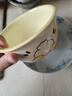 佩爾森（CERAMICS）可愛(ài)鴨陶瓷卡通碗碟套裝個(gè)人家用奶油風(fēng)盤(pán)子可 4.7英寸碗4個(gè) 1件套 可愛(ài) 曬單實(shí)拍圖