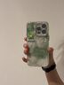 圣圖朗藝術(shù)貝殼紋暈染山茶花適用iphone15promax蘋(píng)果14手機殼新款13全包防摔11網(wǎng)紅女高級感12立體保護套 綠色暈染山茶花帶支架+手鏈 iPhone 15 Pro Max 曬單實(shí)拍圖