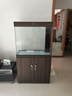 漢霸魚缸客廳家用中式玻璃水族箱生態(tài)小大型下過濾底濾魚缸新款2025款 煙熏木 靠墻80x36x146cm 曬單實(shí)拍圖