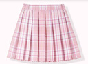 班尼路女童半身裙秋季2025女孩洋氣JK格子短裙兒童秋裝學(xué)院風(fēng)A字百褶裙 曬單實(shí)拍圖