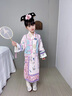 G.DUCK KIDS女童漢服春夏裝長袖兒童旗袍格格裝公主古裝中國風清朝民族風演出 粉色 90碼建議80-90cm1歲半-2歲cm 曬單實拍圖