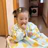 趣沿寶寶吃飯罩衣一體式餐椅兒童自主進(jìn)食全包飯兜圍兜防水防臟反穿衣 【餐桌式罩衣】黃色香梨 餐椅一體式罩衣 通用6個(gè)月-4歲 曬單實(shí)拍圖