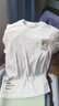 斐樂(lè )（FILA）官方男子短袖T恤夏季時(shí)尚休閑字母圓領(lǐng)刺繡男裝針織套頭衫 標準白-WT XL 180/100A 曬單實(shí)拍圖