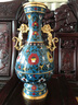 名門鈺禮景泰藍(lán)花瓶雙龍耳尊銅胎掐絲琺瑯家居裝飾品商務(wù)禮品 銅工藝擺件 曬單實(shí)拍圖
