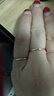 周六福（ZLF）  18K金戒指女三生三世彩金素圈戒指玫瑰金尾戒生日T 9號 -光面 曬單實(shí)拍圖