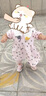 G.DUCKKIDS小黃鴨韓版長(cháng)袖嬰幼兒女童連衣裙1-2-3歲4-5女寶寶公主裙春秋裙子 白色- 80 建議身高75厘米左右- 曬單實(shí)拍圖