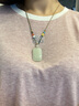 嘉達寶亞無事牌和田玉吊墜男女款玉掛件平安無事玉佩玉器正品 淺色系（附證書） 曬單實拍圖